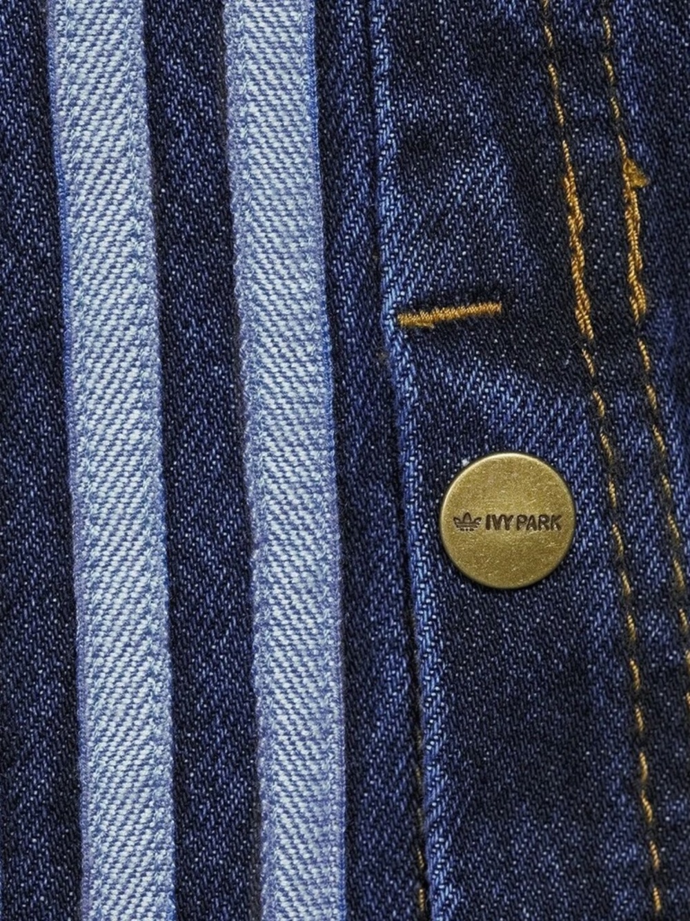 Adidas x Ivy Park Beyoncé Denim Wide-Leg Snap Cargo Pants - Size XS - Picture 3 of 7